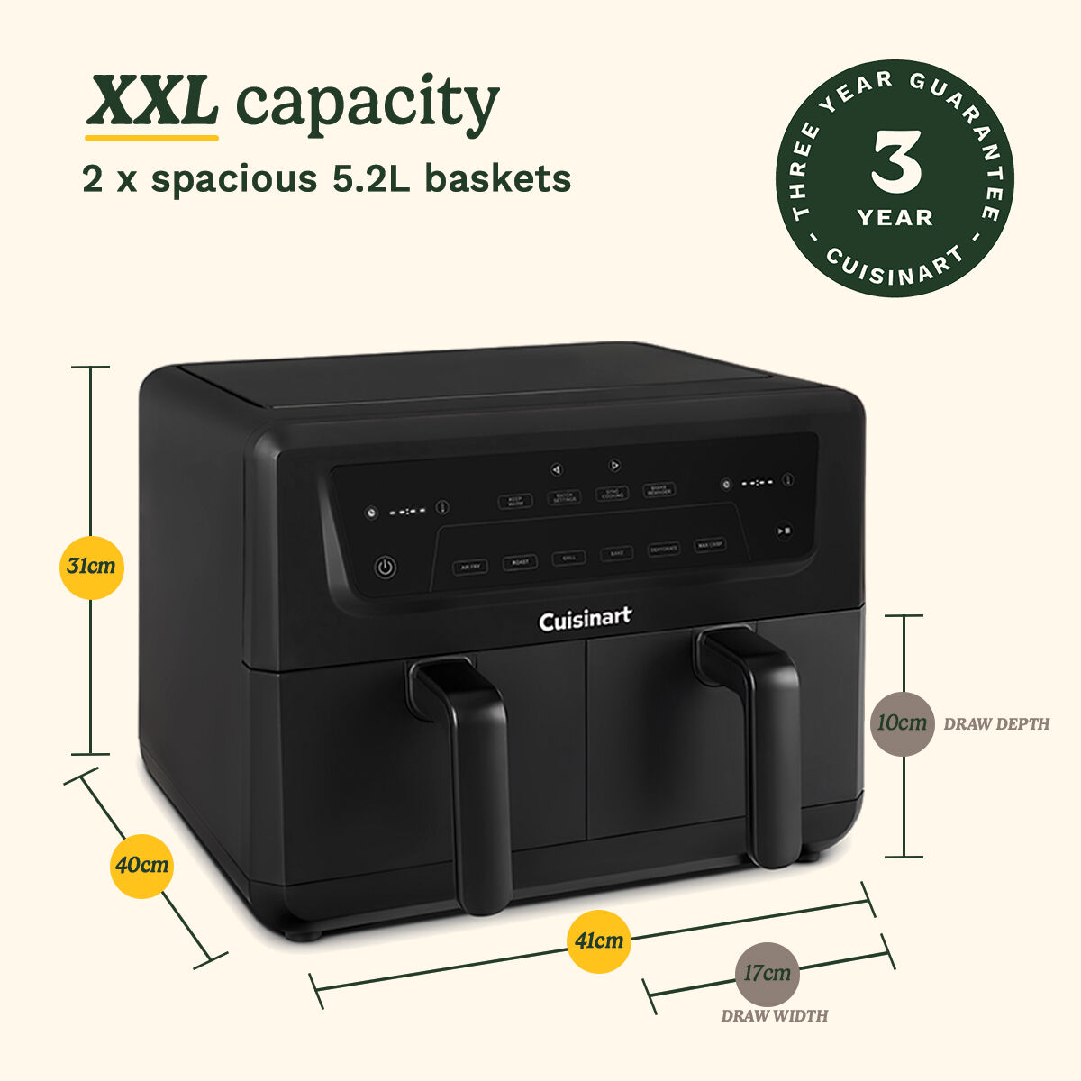Cuisinart AirTwin XXL Dual-Zone Air Fryer