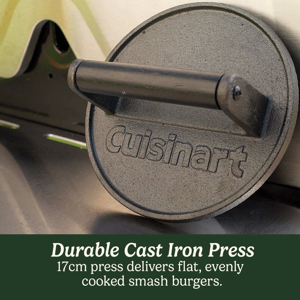 Cuisinart Cast Iron Smashed Burger Press