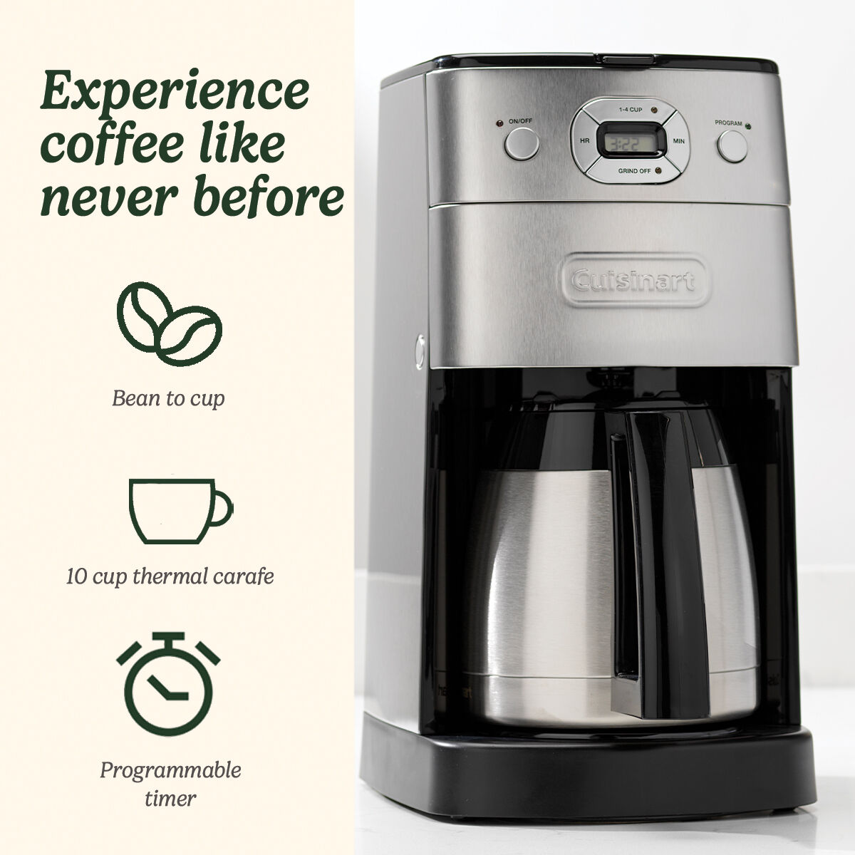 Cuisinart Grind and Brew Auto Coffee Maker (Thermal Carafe)