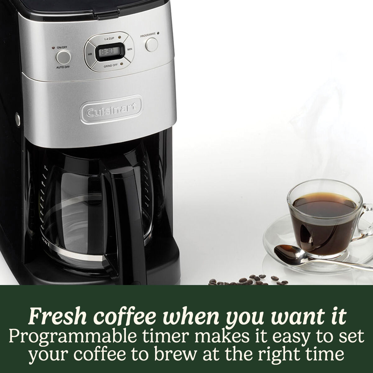 Cuisinart Grind and Brew Auto Coffee Maker (Glass Carafe)