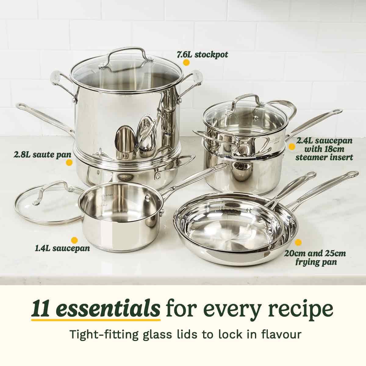 Cuisinart® Chef’s Classic™ Stainless Steel Cookware Set