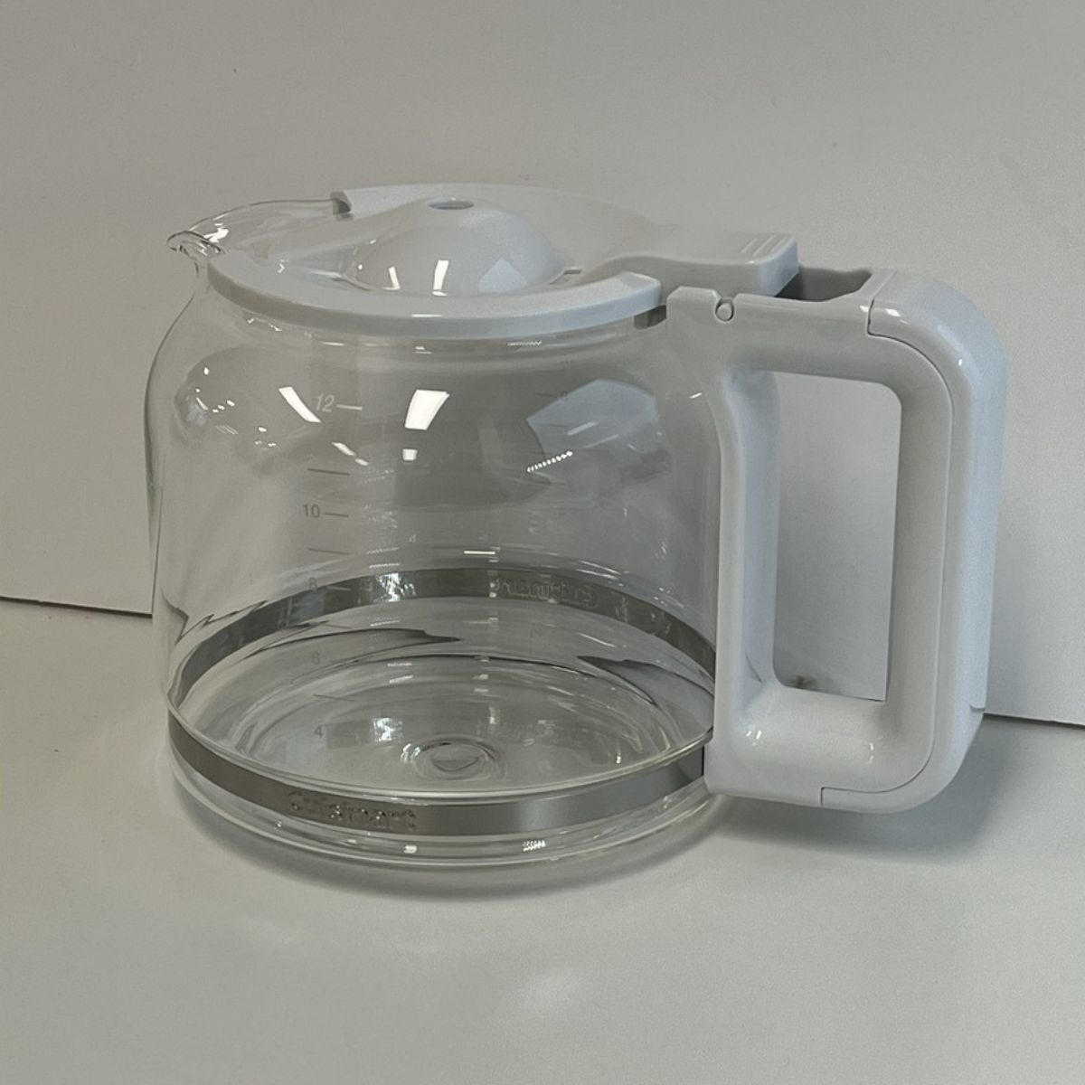 Drip filter coffee maker replacment Glass Carafe with Lid (White)