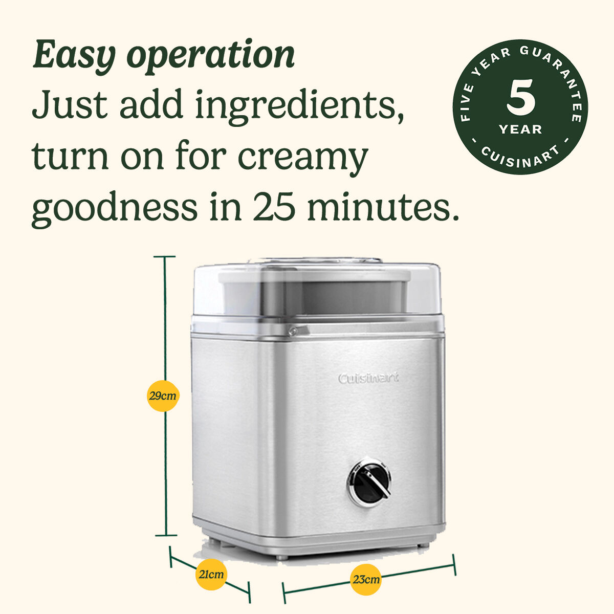 Cuisinart Ice Cream Maker 2L