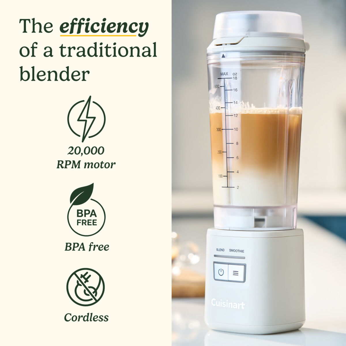 Cuisinart® Blast & Go Portable Blender