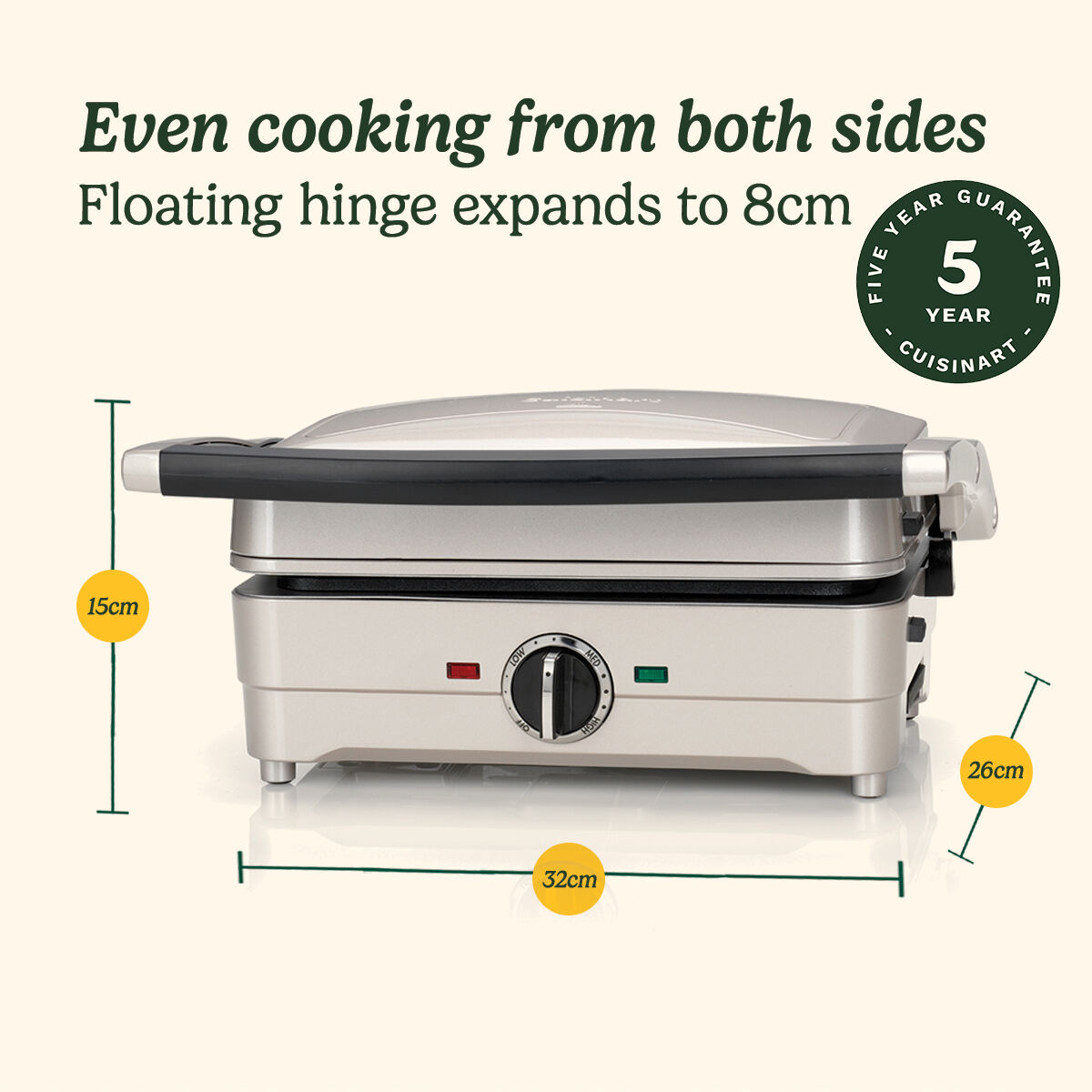 Cuisinart 2 in 1 Waffle & Pancake Maker