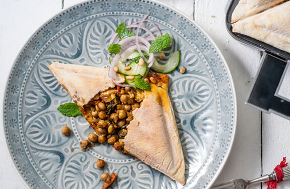 Moroccan Vegetable & Feta Flatbreads