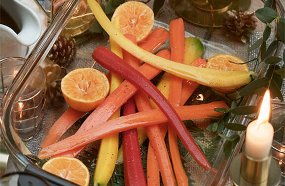 Clementine and Honey Glazed Carrots