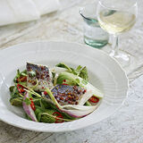 Spice Rubbed Sea Bass with Vegetables-1