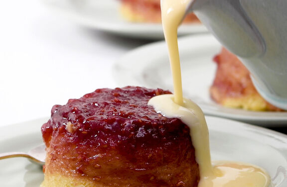 Steamed Raspberry Jam Puddings