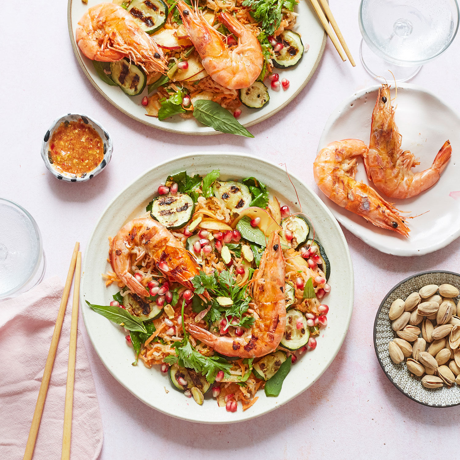 Papaya Salad with King Prawns