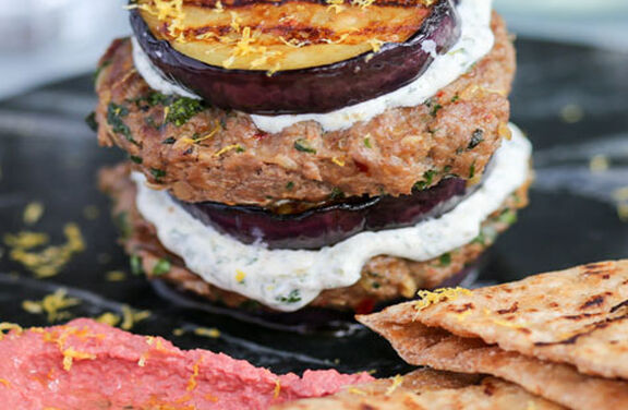 Spiced Lamb & Aubergine Burgers