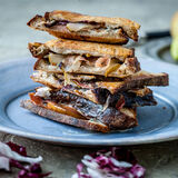 Gorgonzola, Prosciutto, Pear and Radicchio Toast-1