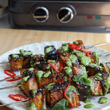 Sticky Tofu and Pineapple Skewers-1