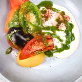 Creamy Mozzarella with Pesto and Tomato-1