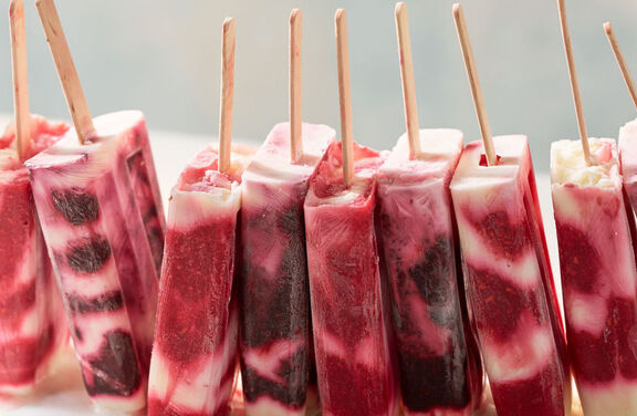 Summer Berries Frozen Yoghurt Lollies