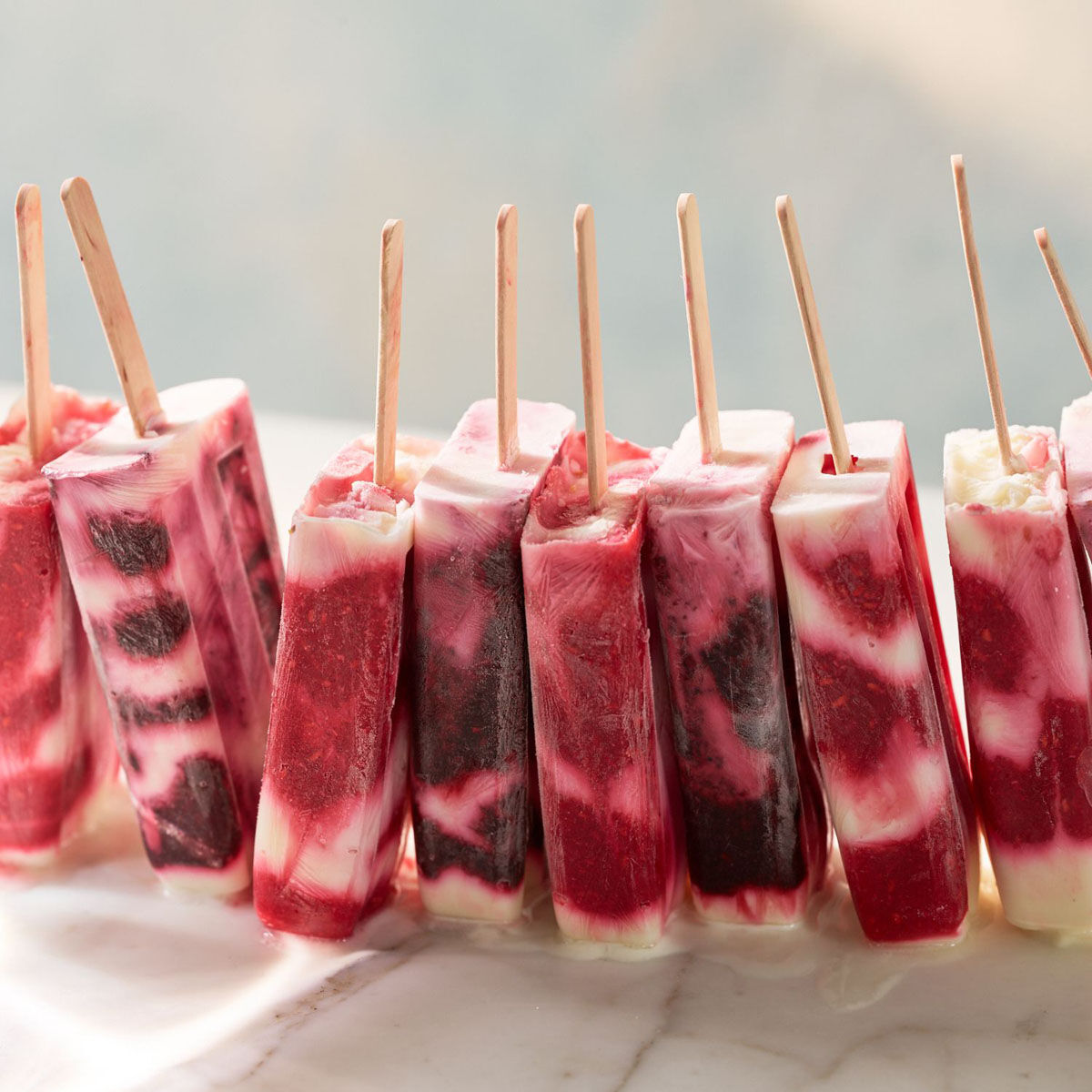 Summer Berries Frozen Yoghurt Lollies