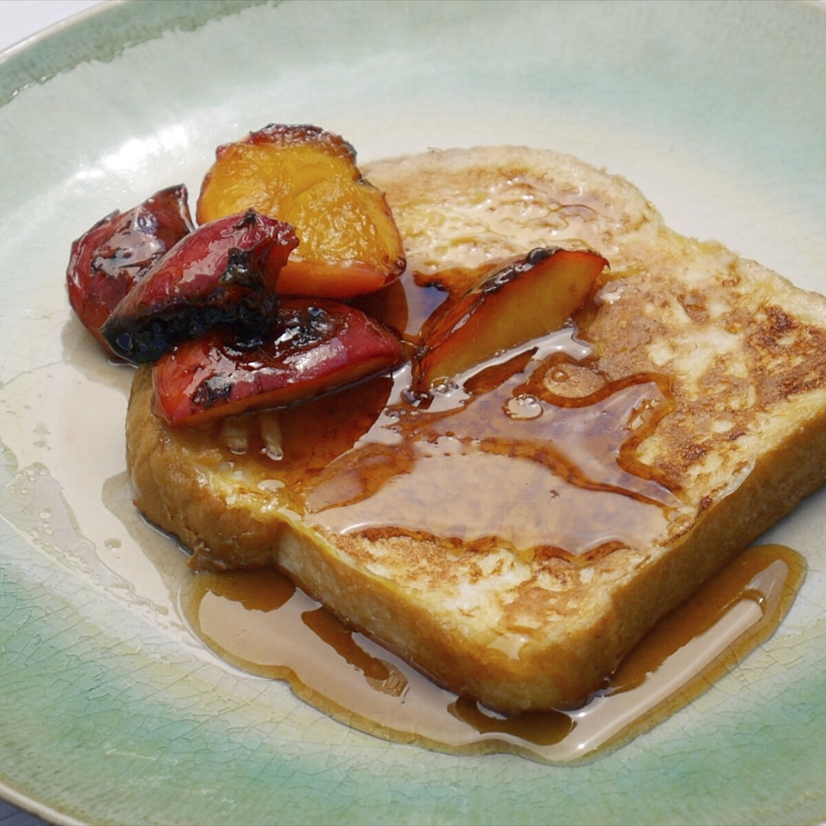 French Toast with Grilled Nectarines-1