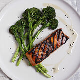 Soy & Miso Grilled Salmon with Lime & Sesame Broccoli-1