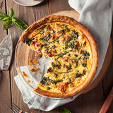 Spinach, Tomato & Feta Quiche-1